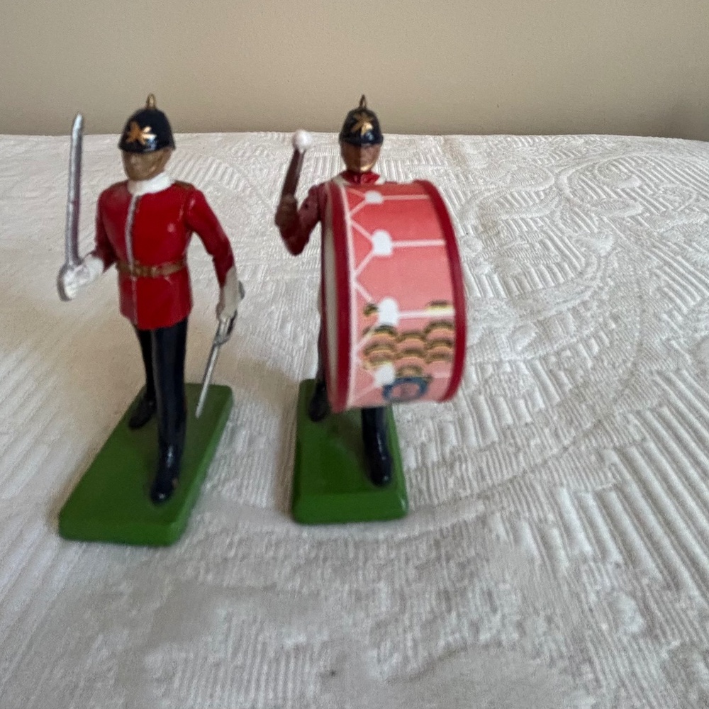 Two Vintage W. Britain 1986 Lead Soldiers